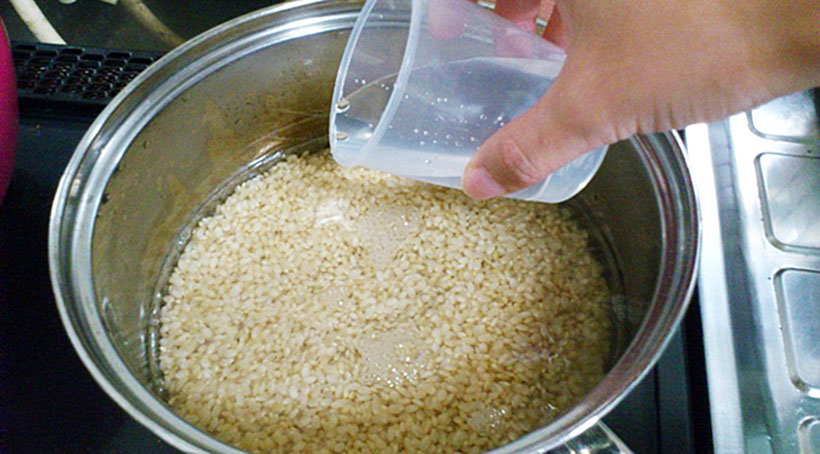 玄米 炊き方 水